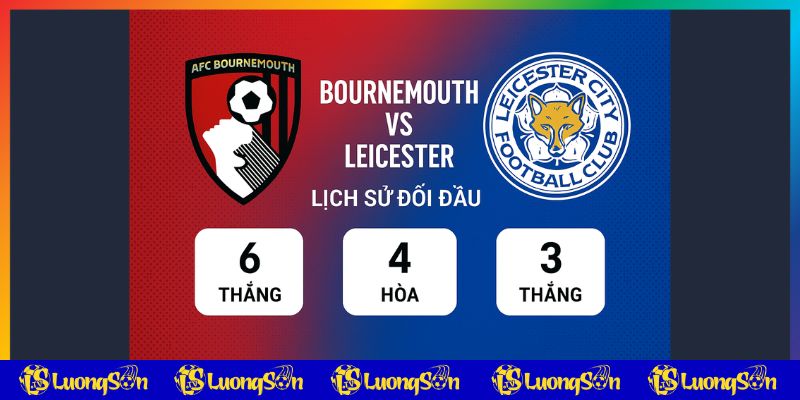 Luongsontv tổng hợp lịch sử đối đầu Bournemouth vs Leicester
